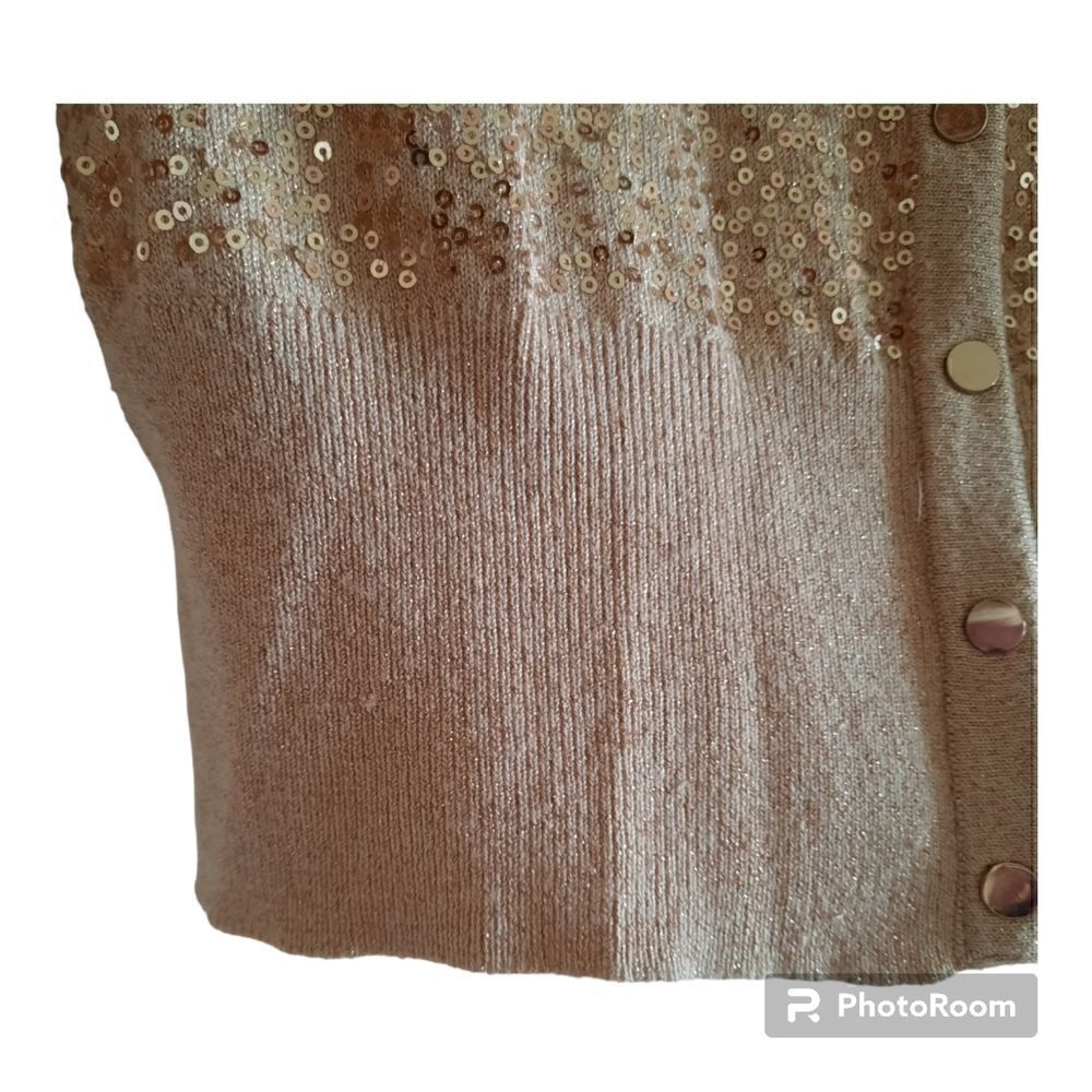 White House Black Market Sequins Cardigan Sweater - Picture 4 of 5